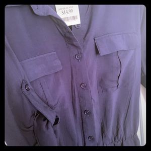 New navy blue romper